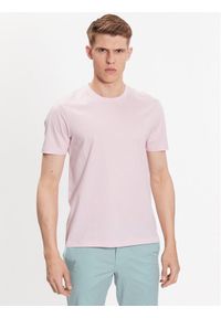 BOSS - Boss T-Shirt 50468395 Różowy Slim Fit. Kolor: różowy. Materiał: bawełna #1