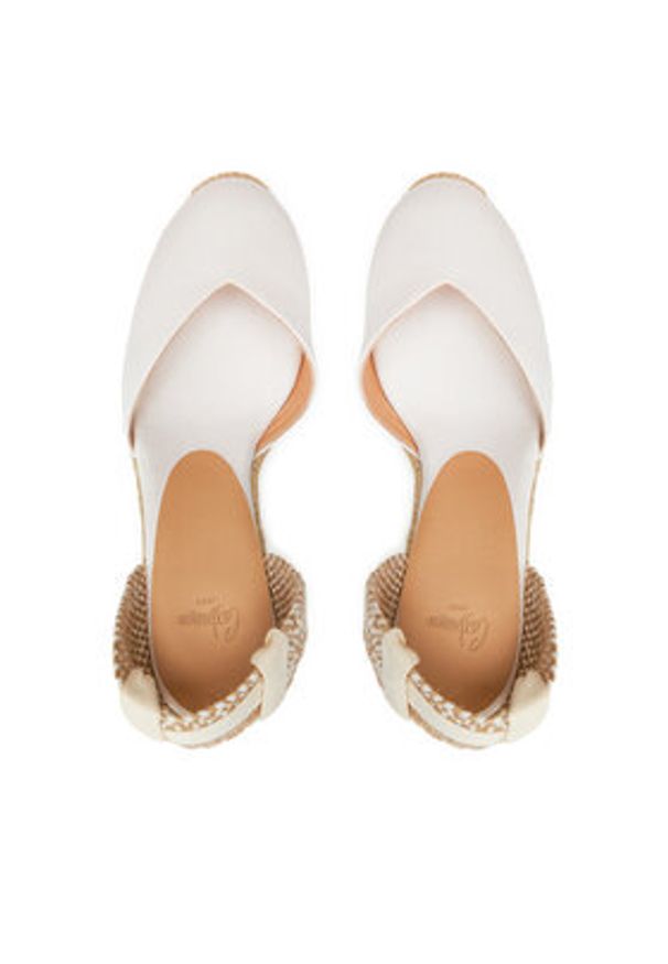 Castañer Espadryle Chiara/8Ed/006 021726 Écru. Materiał: materiał