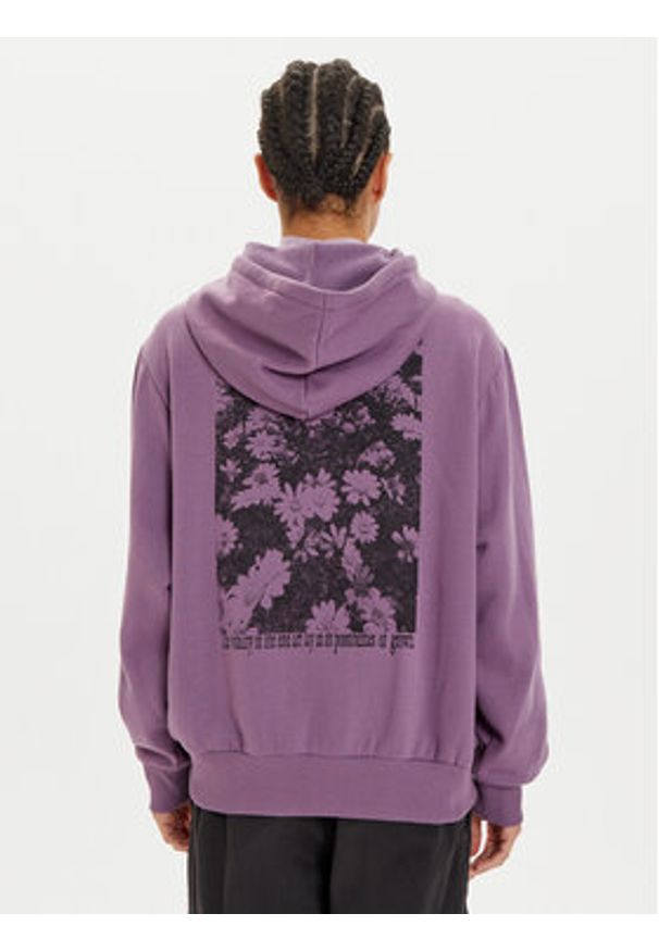Vans Bluza Wellness VN000HCT Fioletowy Loose Fit. Kolor: fioletowy. Materiał: bawełna, syntetyk