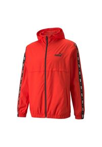Puma - Męska Wiatrówka ESS+ Tape. Kolor: czerwony