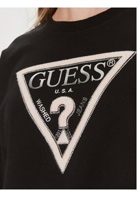 Guess Bluza W4RQ13 KC5H2 Czarny Relaxed Fit. Kolor: czarny. Materiał: bawełna