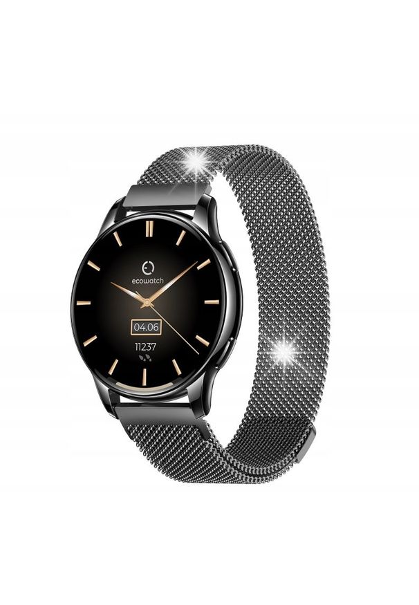 NoName - Smartwatch Smartwatch MAXCOM Ecowatch3 Czarny IP67 Magnetyczny pasek Zegarek sportowy. Rodzaj zegarka: smartwatch. Kolor: czarny. Styl: sportowy