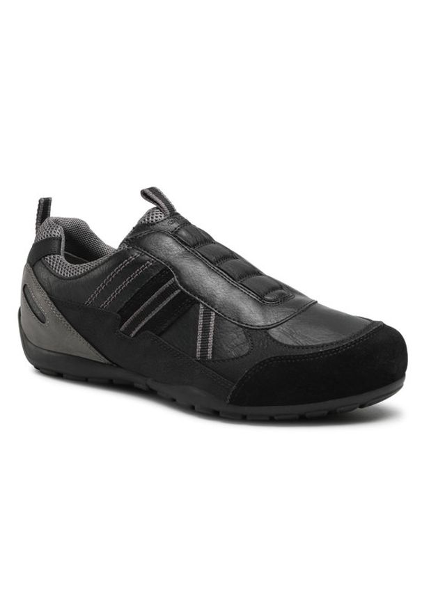 Geox Sneakersy U Ravex B U043FB 0PTEK C9999 Czarny. Kolor: czarny. Materiał: skóra