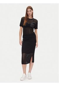 DKNY Spódnica ołówkowa P5BRAV85 Czarny Slim Fit. Kolor: czarny. Materiał: syntetyk #5