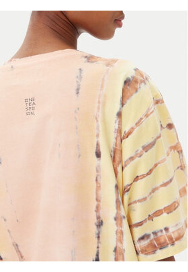 One Teaspoon T-Shirt Its Juicy In Jamaica 26940 Pomarańczowy Relaxed Fit. Kolor: pomarańczowy. Materiał: bawełna