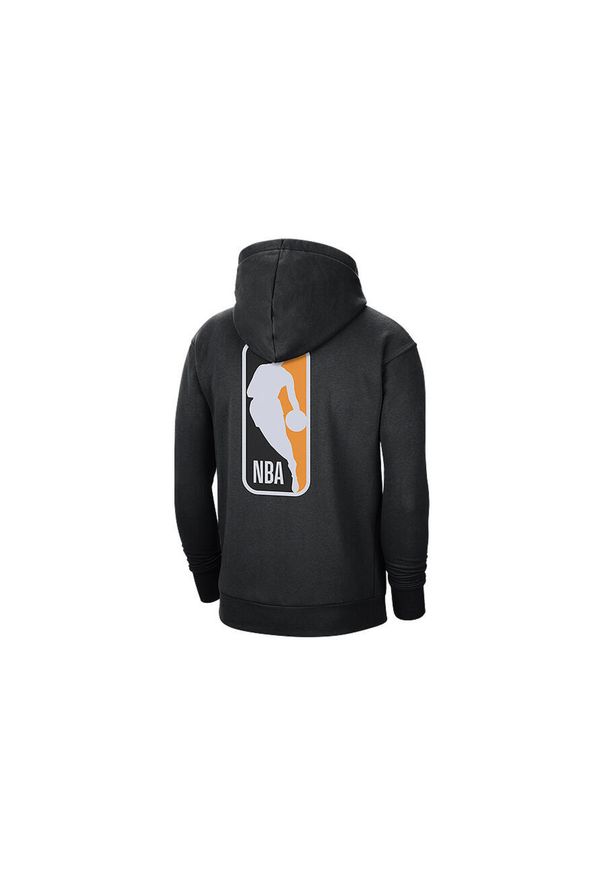 Nike - Bluza męska nike nba team 31 essential fleece pullover hoodie black orange. Kolor: czarny. Sport: bieganie