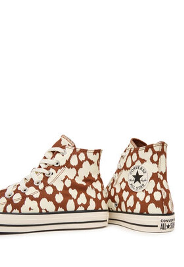 Converse Trampki Chuck Taylor All Star Cow Print A17924C Brązowy. Kolor: brązowy. Materiał: materiał. Wzór: nadruk