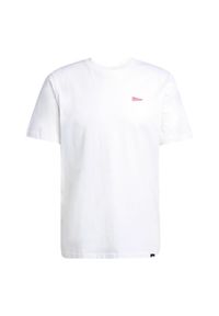 Adidas - Koszulka z grafiką Pennant Trim. Kolor: biały. Materiał: bawełna