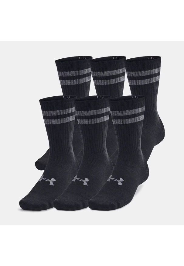 Skarpety sportowe Under Armour Essential Crew 6-PAK. Kolor: szary
