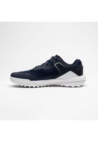 INESIS - Buty do golfa męskie Inesis WW500. Kolor: biały, wielokolorowy, niebieski, szary. Materiał: kauczuk. Szerokość cholewki: normalna. Sport: golf