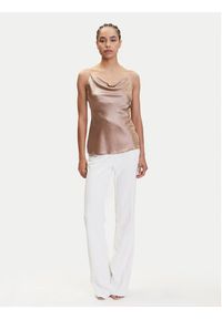 Marciano Guess Top 4YGH09 7117A Beżowy Classic Fit. Kolor: beżowy. Materiał: jedwab #5
