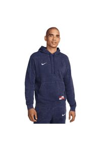 Nike - Męska Bluza Z Kapturem Paris Saint Germain FC. Typ kołnierza: kaptur. Kolor: niebieski