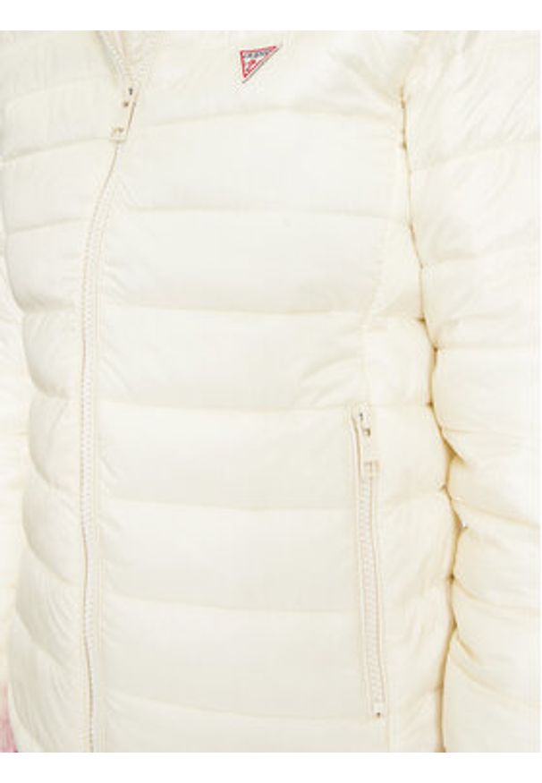 Guess Jeans Kurtka puchowa W4YL00 WG922 Écru Regular Fit. Materiał: syntetyk
