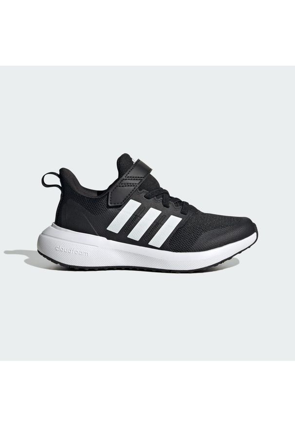Buty do chodzenia dla dzieci Adidas FortaRun 2.0 Cloudfoam Elastic Lace. Kolor: biały, czarny, wielokolorowy. Materiał: materiał. Model: Adidas Cloudfoam. Sport: turystyka piesza