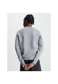 Bluza Calvin Klein Core Monogram, Mężczyźni. Kolor: szary. Materiał: materiał, bawełna
