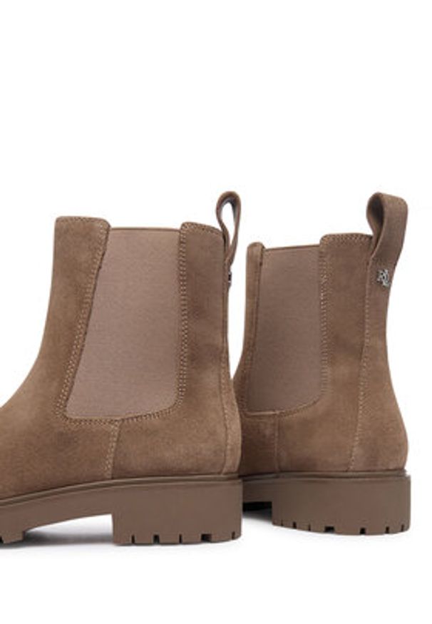 Lauren Ralph Lauren - LAUREN RALPH LAUREN Sztyblety Allyson 802974477002 Beżowy. Kolor: beżowy. Materiał: zamsz, skóra