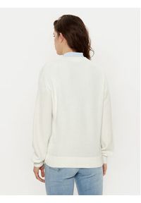 Lacoste Sweter AF5622 Écru Regular Fit. Materiał: bawełna
