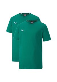 Koszulka Puma Teamgoal 23 65670905-2pack, Dzieci. Kolor: zielony. Materiał: materiał, bawełna
