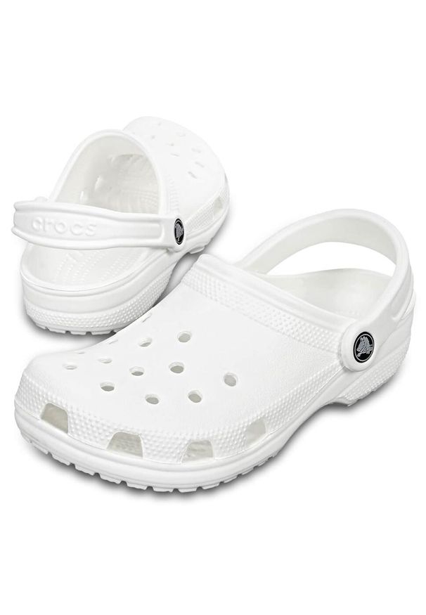 Klapki dla dorosłych Crocs Classic. Okazja: na co dzień. Kolor: biały. Materiał: materiał, syntetyk. Styl: casual