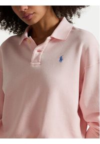 Polo Ralph Lauren Bluza 211965097007 Różowy Relaxed Fit. Typ kołnierza: polo. Kolor: różowy. Materiał: bawełna