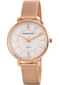 Zegarek Rubicon Zegarek damski Rubicon RBN148 CYRKONIE różowe złoto. Kolor: złoty, wielokolorowy, różowy #1