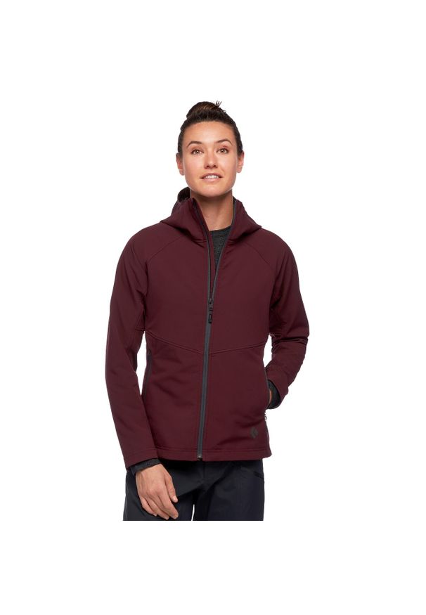 Bluza turystyczna rozpinana damska Black Diamond Element Hoody. Kolor: czerwony