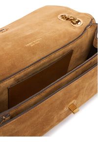 Tory Burch Torebka Kira Turnlock Suede Shoulder Bag 178857 Brązowy. Kolor: brązowy. Materiał: skórzane, zamszowe #3