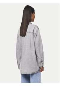 Pieces Koszula jeansowa 17150991 Szary Oversize. Kolor: szary. Materiał: bawełna