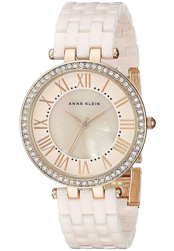 Zegarek damski Anne Klein AK-2130RGLP różowe złoto. Kolor: różowy, złoty, wielokolorowy