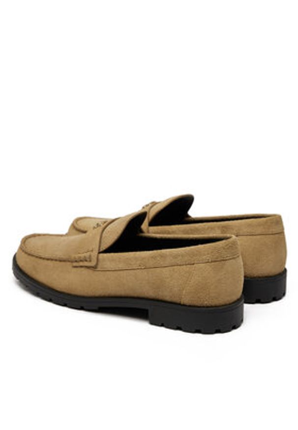 Coach Loafersy Jocelyn CZ376 Beżowy. Kolor: beżowy. Materiał: skóra, zamsz