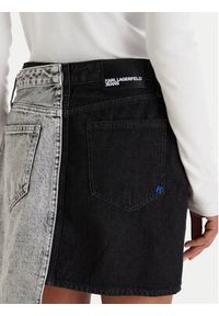 Karl Lagerfeld Jeans Spódnica jeansowa B1W12015 Szary Regular Fit. Kolor: szary. Materiał: bawełna #2