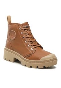 Palladium Trapery Pallabase Leather 96905-252-M Brązowy. Kolor: brązowy. Materiał: skóra #5