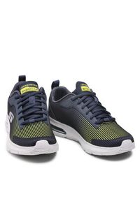 skechers - Skechers Sneakersy Blyce 52558/NVLM Granatowy. Kolor: niebieski. Materiał: materiał