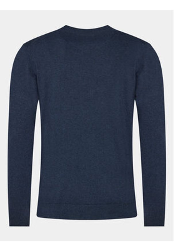 INDICODE Sweter Wildman 35-697 Granatowy Regular Fit. Kolor: niebieski. Materiał: bawełna
