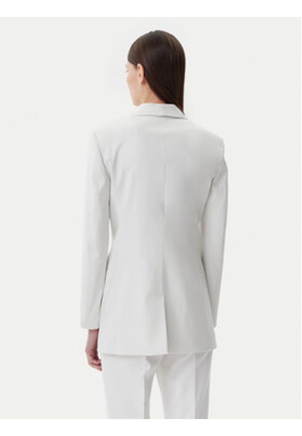 Hugo - HUGO Marynarka 50537759 Biały Slim Fit. Kolor: biały. Materiał: syntetyk