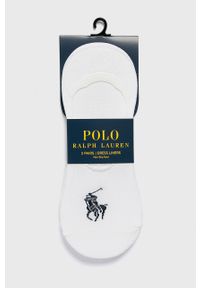 Polo Ralph Lauren - Skarpety (3-pack). Kolor: biały. Materiał: bawełna, materiał, poliamid, elastan, poliester. Wzór: gładki #1
