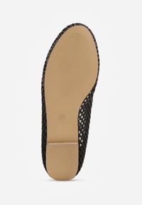 Renee - Czarne Balerinki ze Skórzaną Wkładką i Metaliczną Ozdobą Dorialori. Zapięcie: sprzączka. Kolor: czarny. Materiał: skóra. Wzór: aplikacja. Styl: elegancki #6