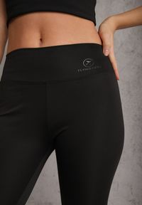 Renee - Czarne Legginsy Basic z Modelującą Wstawką w Pasie Liacan. Okazja: na co dzień. Kolor: czarny. Długość: krótkie. Styl: casual #7