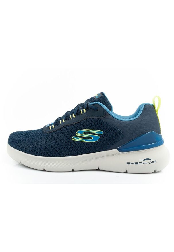 skechers - Buty sportowe sneakersy męskie Skechers Dynamight 2.0. Kolor: niebieski. Materiał: materiał. Sport: fitness