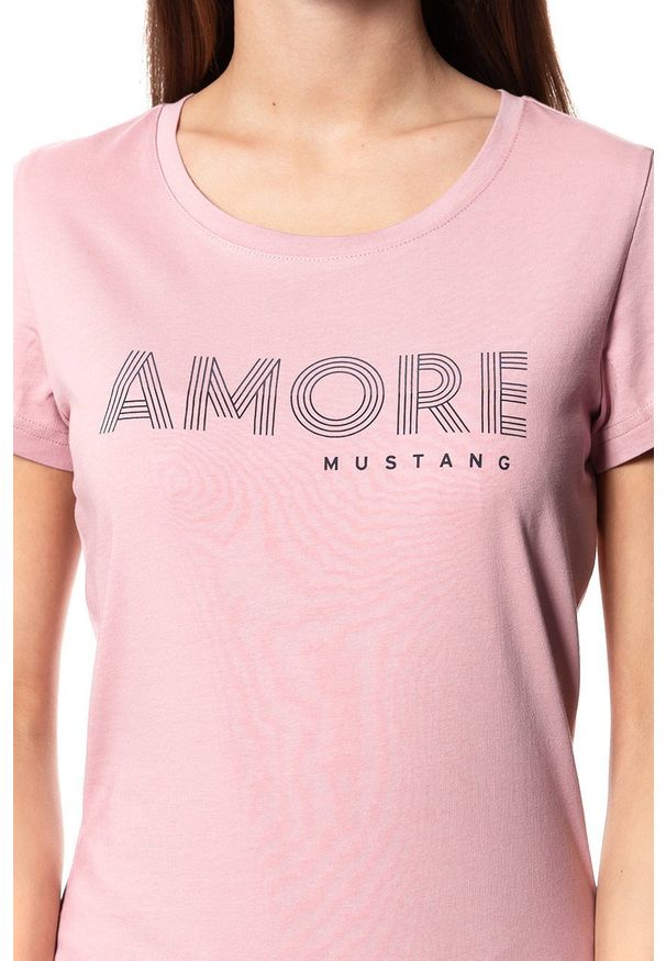 Mustang - MUSTANG T SHIRT DAMSKI Alexia C Print 1008972 8148. Wzór: nadruk