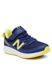 Sneakersy New Balance YT570BY3 Granatowy. Kolor: niebieski. Materiał: materiał