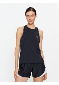 Under Armour Top Knockout Novelty Tank 1379434 Czarny Loose Fit. Kolor: czarny. Materiał: syntetyk