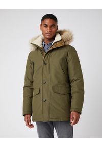 Wrangler - ZIMOWA KURTKA WRANGLER PARKA JACKET IVY GREEN W4D0WXXIX 112141353. Sezon: zima