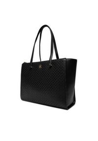 TOMMY HILFIGER - Tommy Hilfiger Torebka AW0AW16948 Czarny. Kolor: czarny. Materiał: skórzane