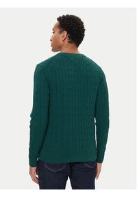 TOMMY HILFIGER - Tommy Hilfiger Sweter MW0MW33132 Zielony Regular Fit. Kolor: zielony. Materiał: bawełna #4