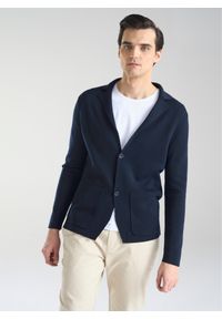 Pako Lorente - PAKO LORENTE – Dzianinowa wełniana marynarka męska. Okazja: na co dzień. Materiał: dzianina, wełna. Styl: elegancki, casual