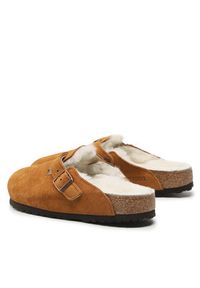 Birkenstock Kapcie Boston 1001140 Brązowy. Kolor: brązowy. Materiał: welur, skóra #6