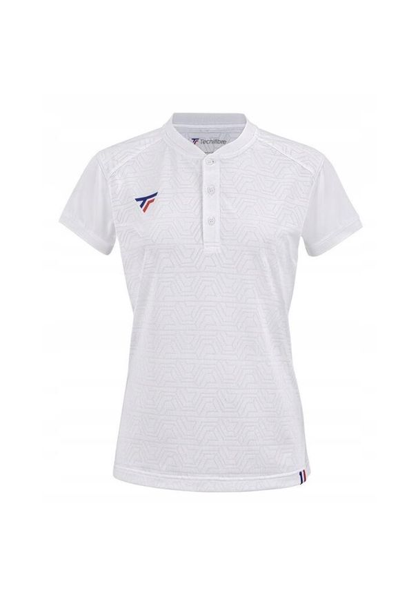 TECNIFIBRE - Koszulka polo tenisowa dziecięca Tecnifibre Team Mesh Polo. Typ kołnierza: polo. Kolor: biały. Materiał: mesh. Sport: tenis