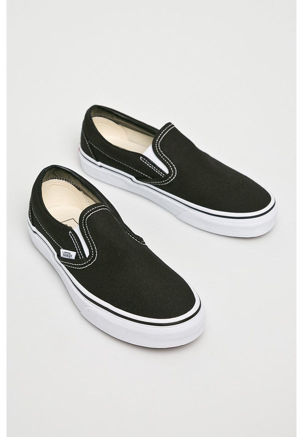 Vans - Tenisówki Classic Slip-On. Zapięcie: bez zapięcia. Kolor: czarny