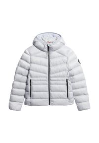 Damska ocieplana kurtka puchowa Superdry Fuji Quilt. Kolor: szary. Materiał: puch #1